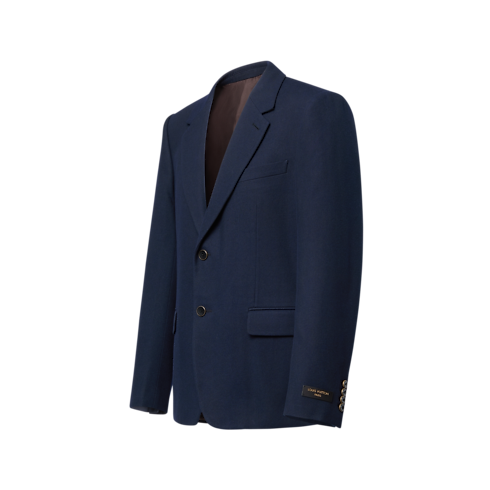 Men - Single-Breasted Denim Notch Lapel Jacket Men Ready-to-Wear Denim Collection | LOUIS VUITTON (Product zoom)