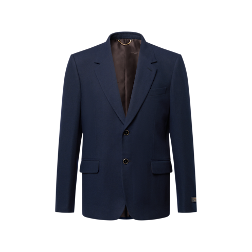 Men - Single-Breasted Denim Notch Lapel Jacket Men Ready-to-Wear Denim Collection | LOUIS VUITTON (Product zoom)