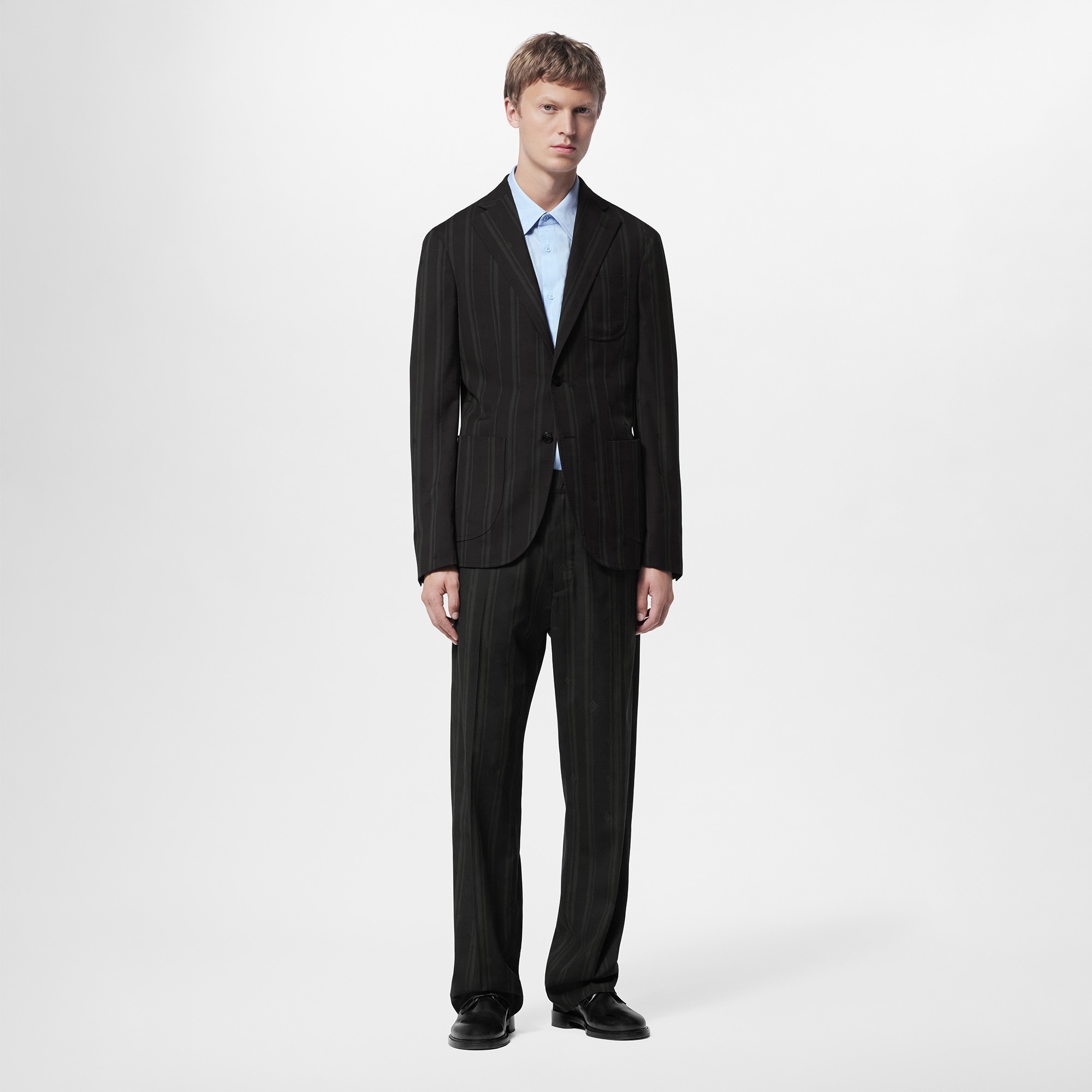 Men - Single-Breasted Wool Napolitana Jacket  Men Ready-to-Wear Blazers and Jackets | LOUIS VUITTON (Product zoom)