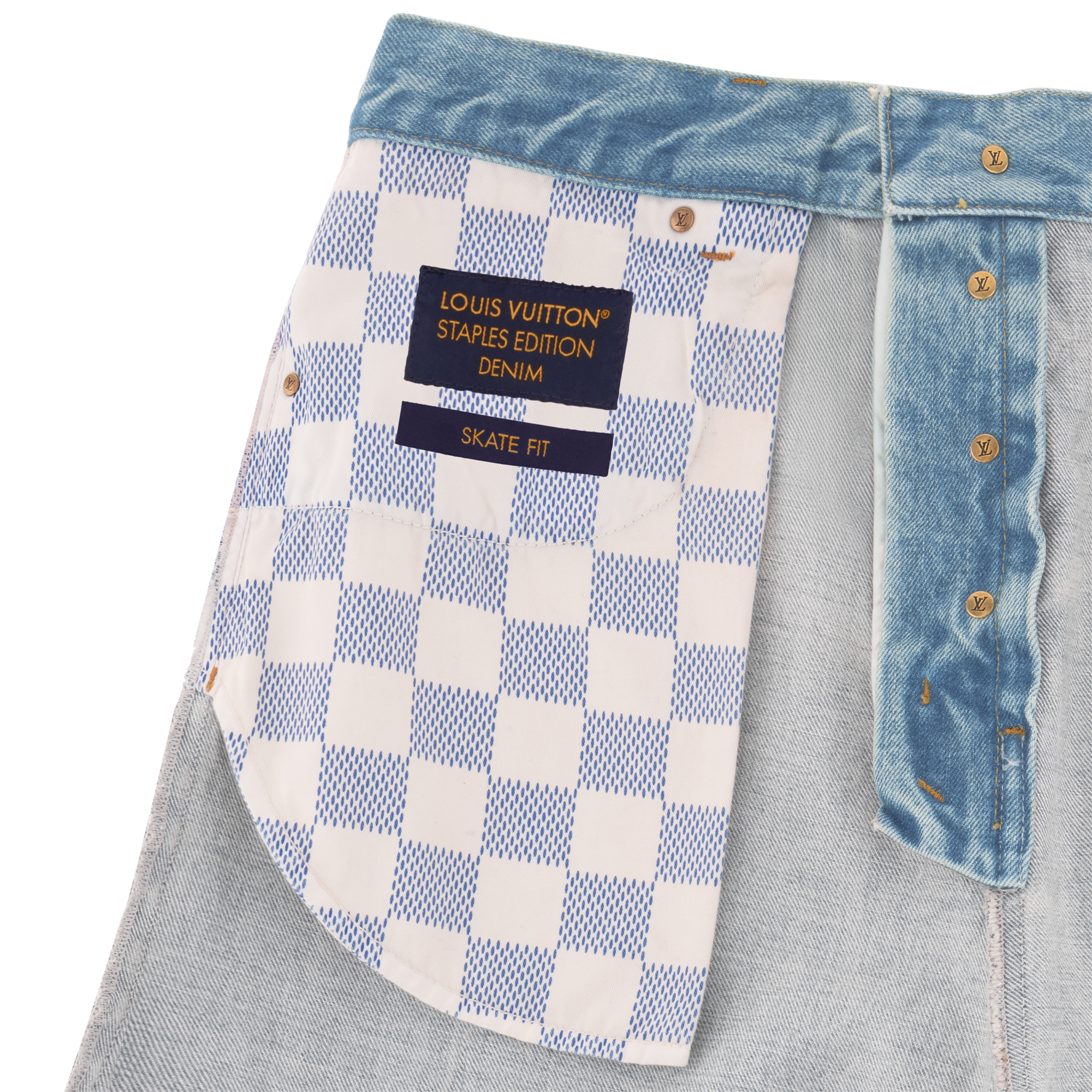 Men - Skate Fit Denim Trousers  Men Ready-to-Wear Denim Collection | LOUIS VUITTON (Product zoom)