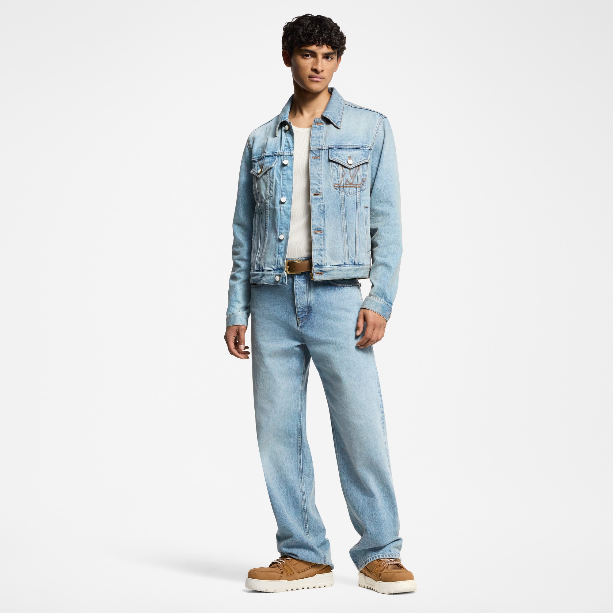 Men - Skate Fit Denim Trousers  Men Ready-to-Wear Denim Collection | LOUIS VUITTON (Product zoom)