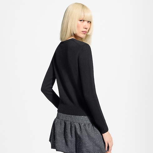 Sparkle Signature Cashmere Jumper cropped worn view