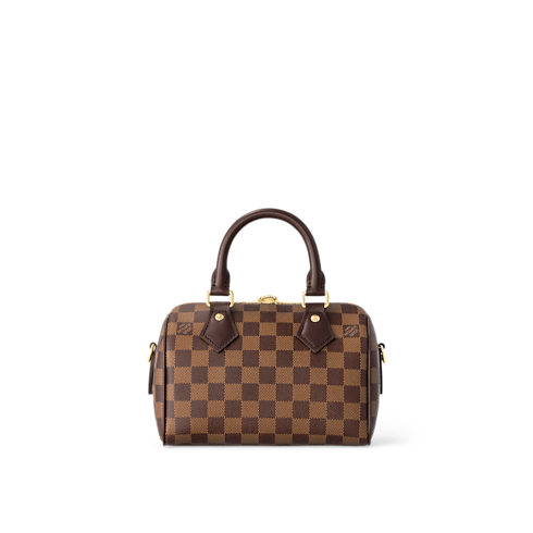 Bags and Small Leather Goods - Speedy Bandoulière 20 Bag Damier Ebene Canvas Bags and Small Leather Goods Women's Handbags LV Icons | LOUIS VUITTON (Product zoom)