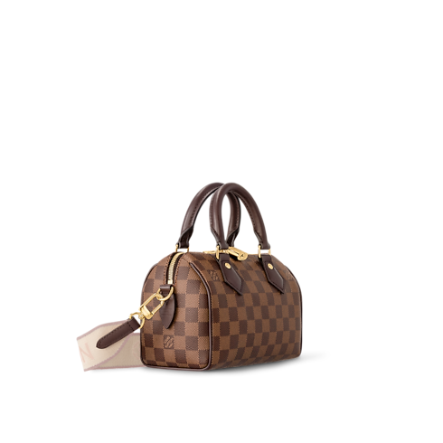 Bags and Small Leather Goods - Speedy Bandoulière 20 Bag Damier Ebene Canvas Bags and Small Leather Goods Women's Handbags LV Icons | LOUIS VUITTON (Product zoom)