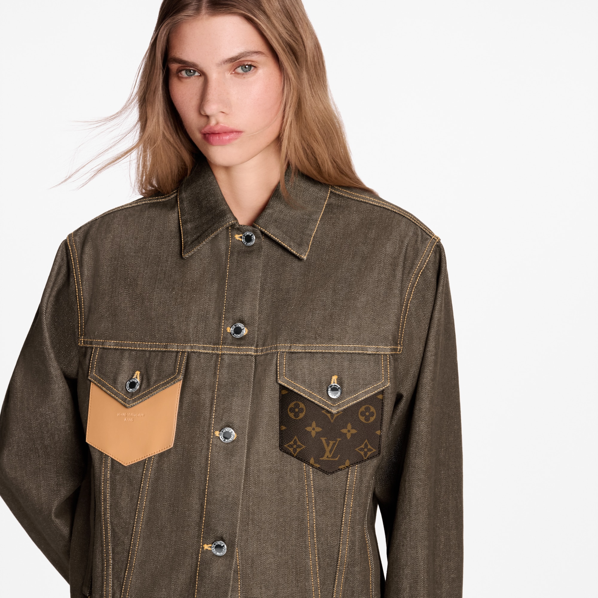 Women - Speedy Patch Denim Jacket  Women Ready-to-Wear Coats and Jackets | LOUIS VUITTON (Product zoom)