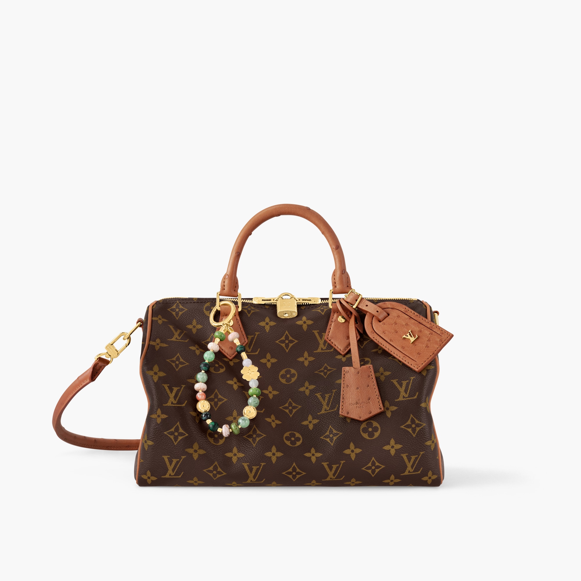 Speedy Soft 30 Boho Bag Luxury Monogram Canvas Brown LOUIS VUITTON