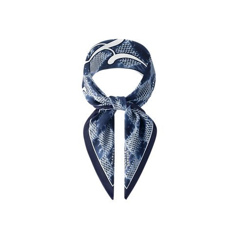 Men - Splash Damier Silk Square S00 Men Accessories Silk and Bandanas | LOUIS VUITTON (Product zoom)