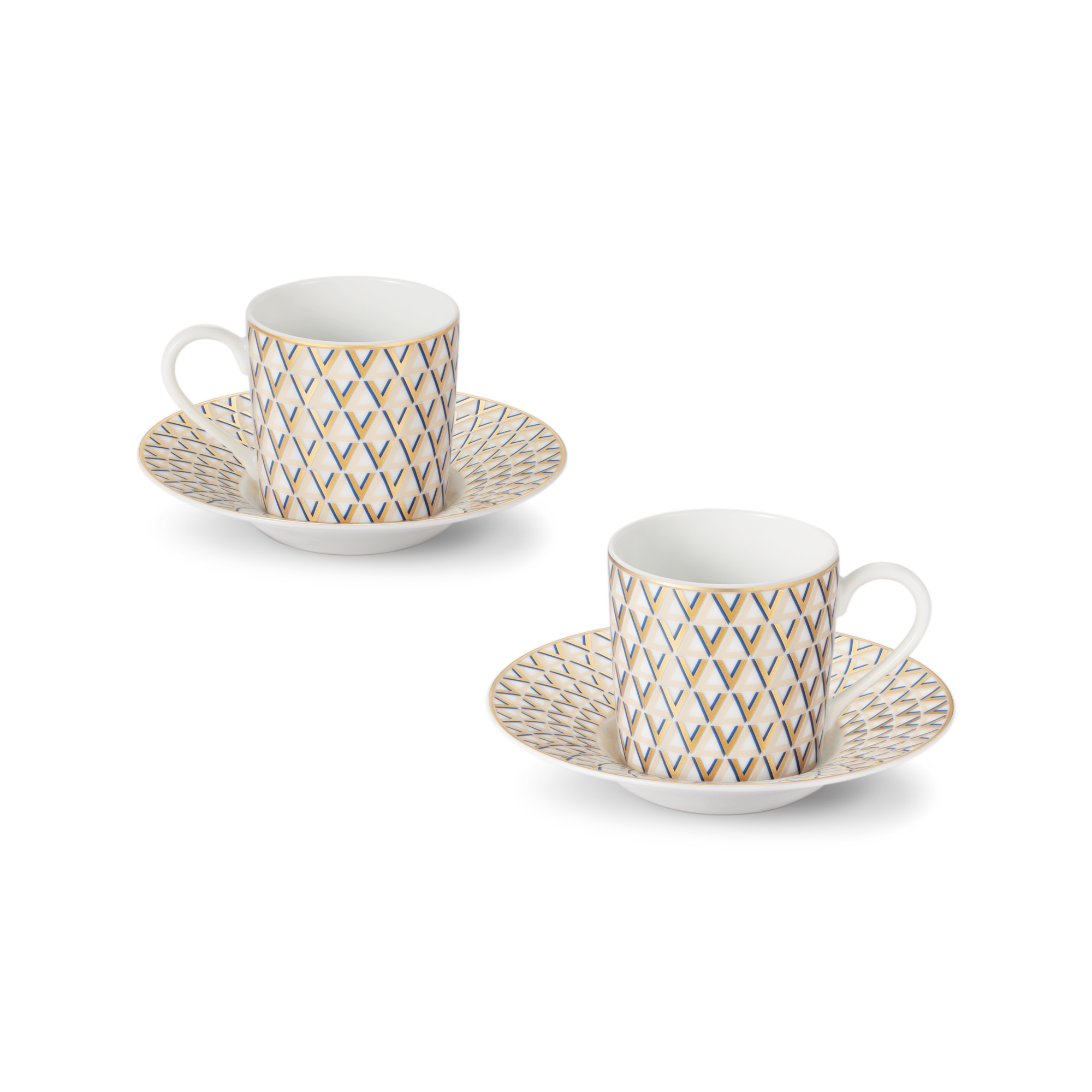 Trunks, Travel and Home - Splendor Set of 2 Coffee Cups and Saucers  Trunks, Travel and Home Home and Art of Dining Art of Dining | LOUIS VUITTON (Product zoom)