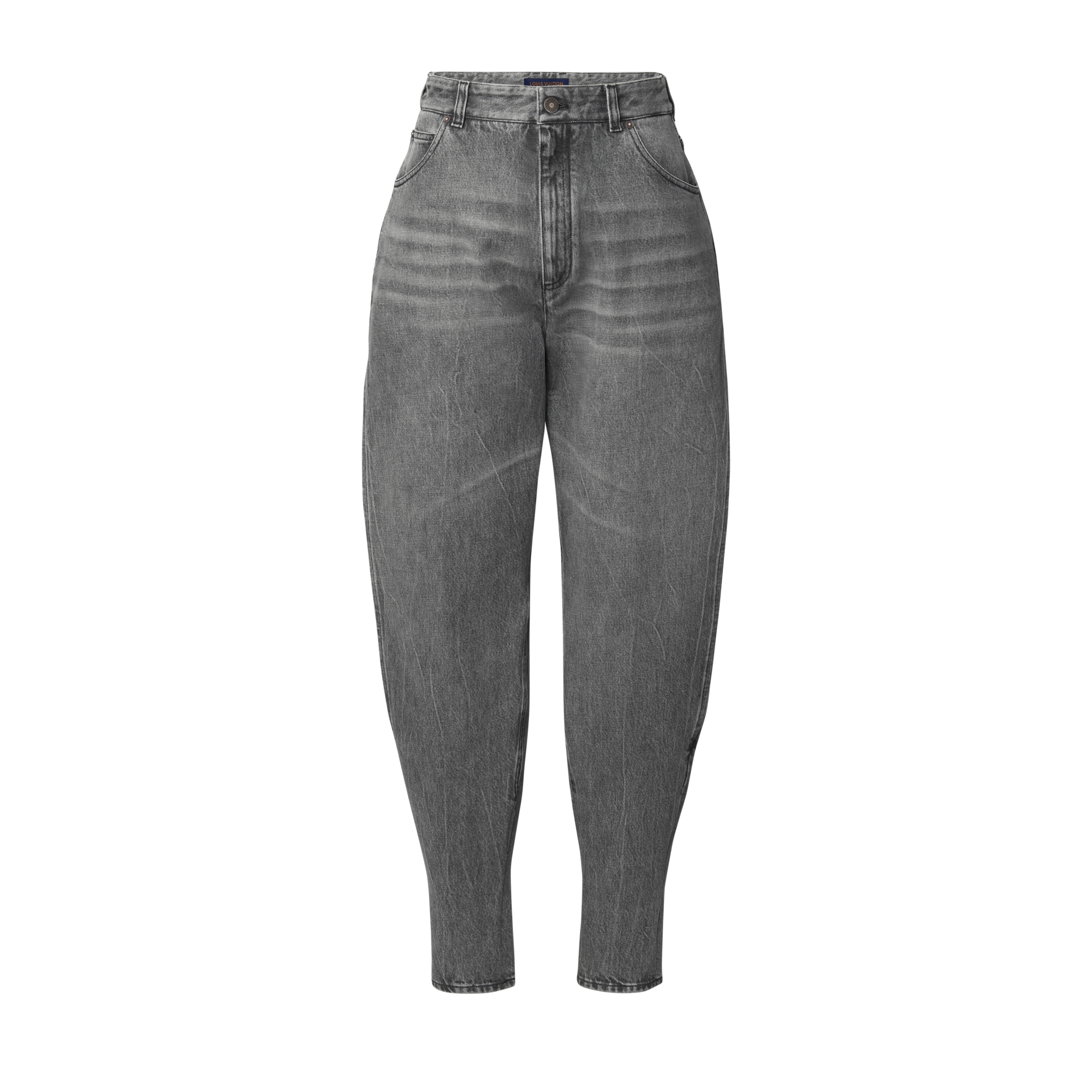 Split Leg Tapered Balloon Jeans