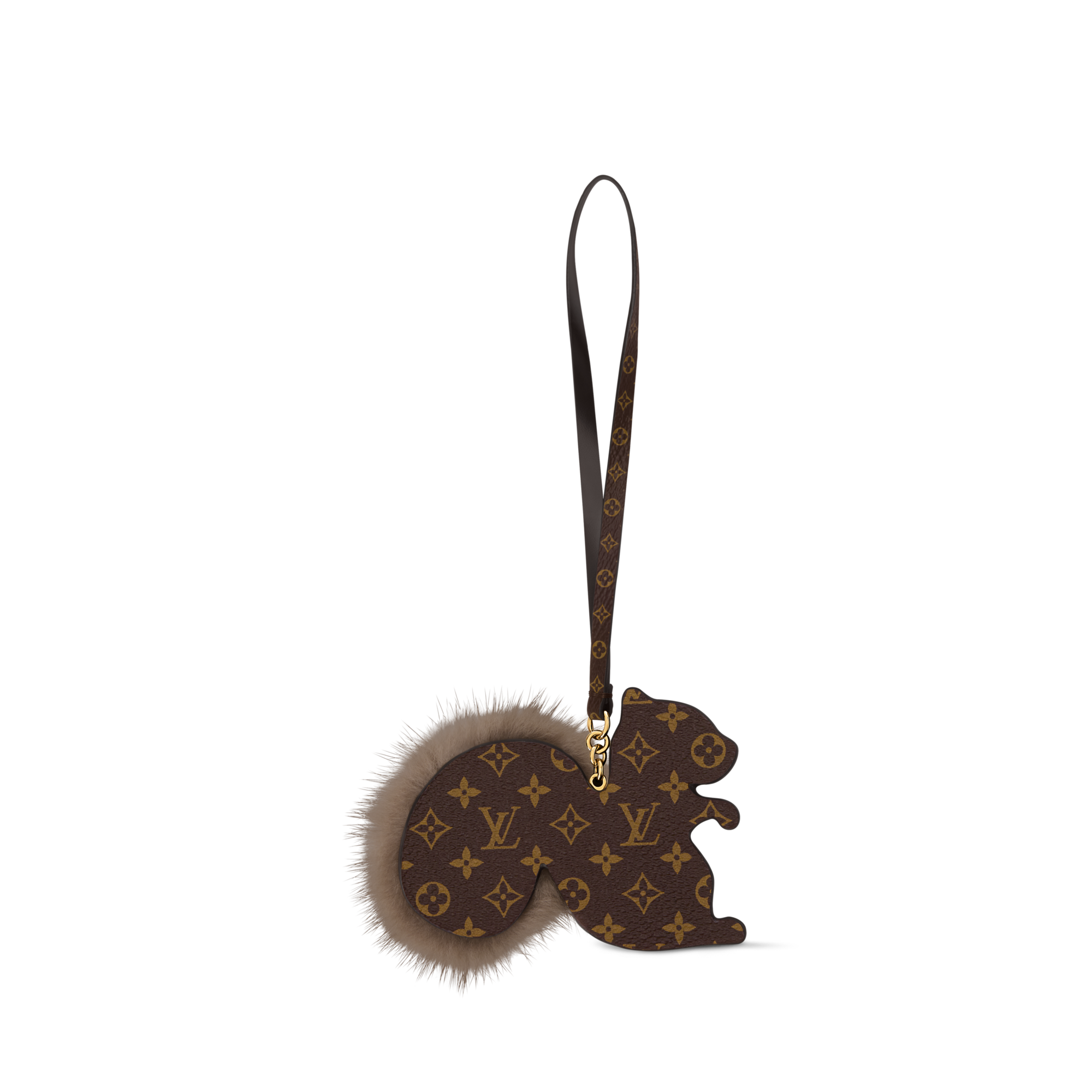 Women - Squirrel LV Furry Friend Bag Charm S00 Women Accessories Bag Charms and Keyholders | LOUIS VUITTON (Product zoom)