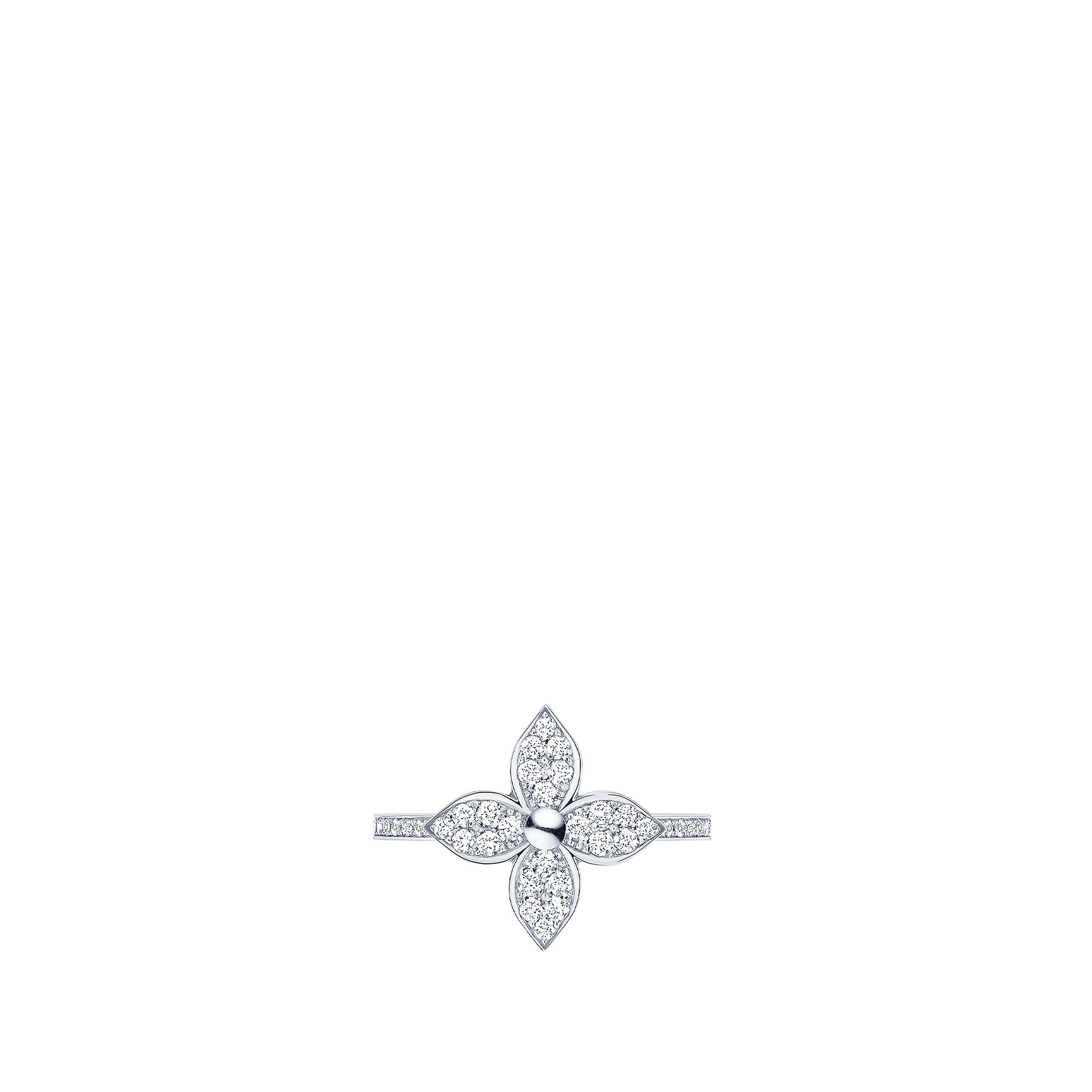 Jewellery - Star Blossom Ring, White Gold And Diamonds  Jewellery Categories All Fine Jewellery | LOUIS VUITTON (Product zoom)