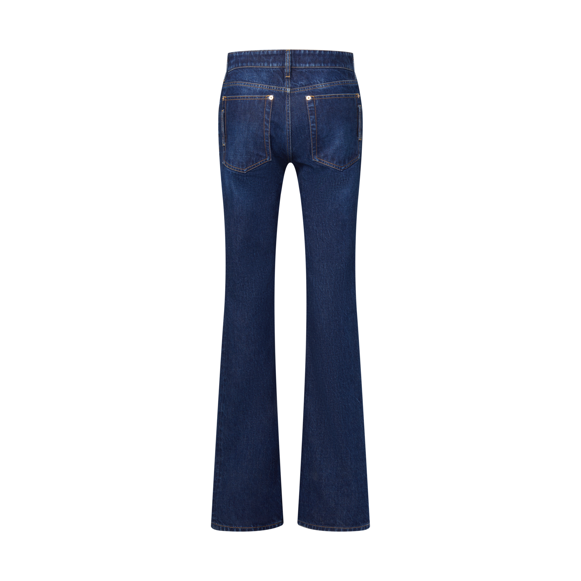 Women - Straight-Cut Washed Denim Jeans  Women Ready-to-Wear Trousers | LOUIS VUITTON (Product zoom)