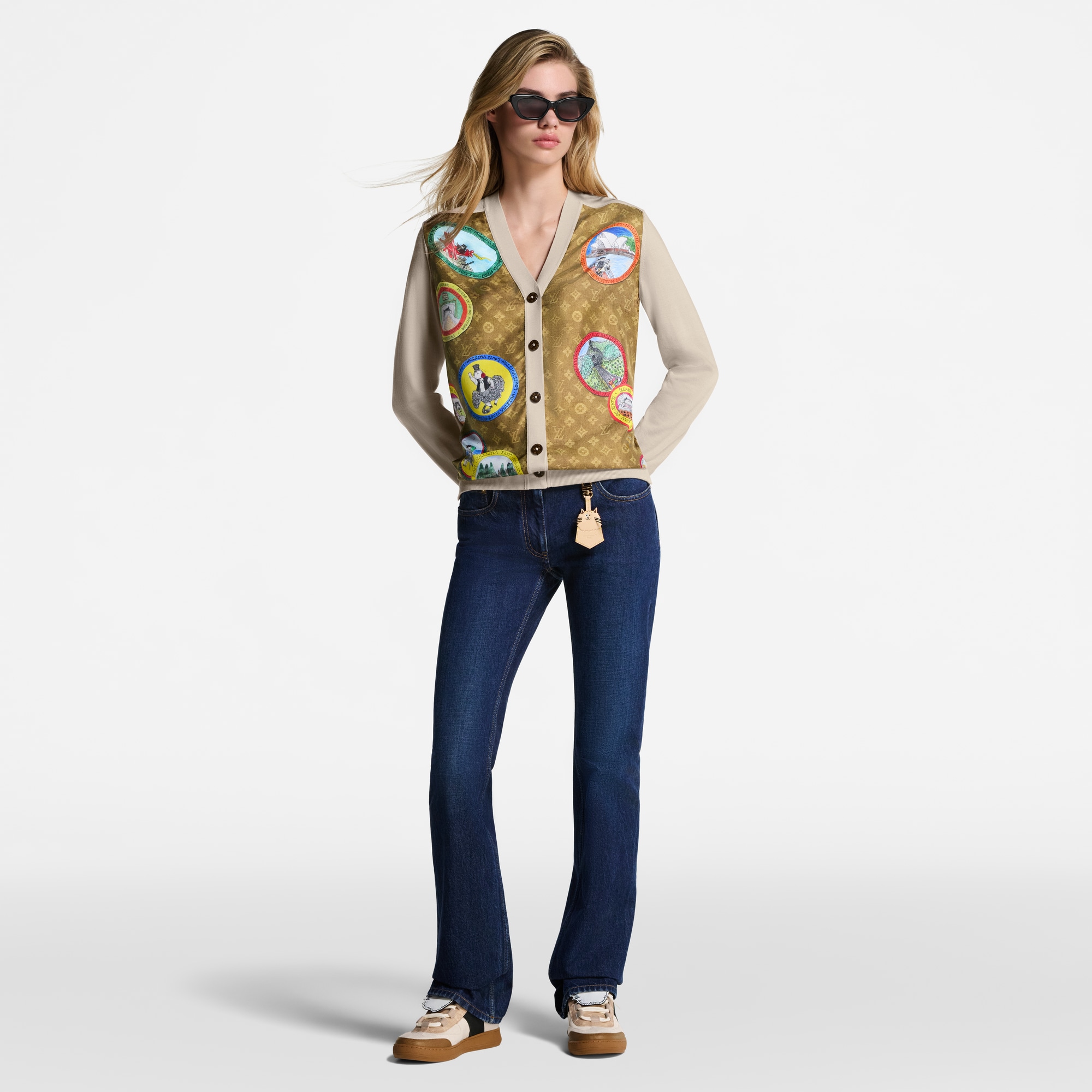 Women - Straight-Cut Washed Denim Jeans  Women Ready-to-Wear Trousers | LOUIS VUITTON (Product zoom)