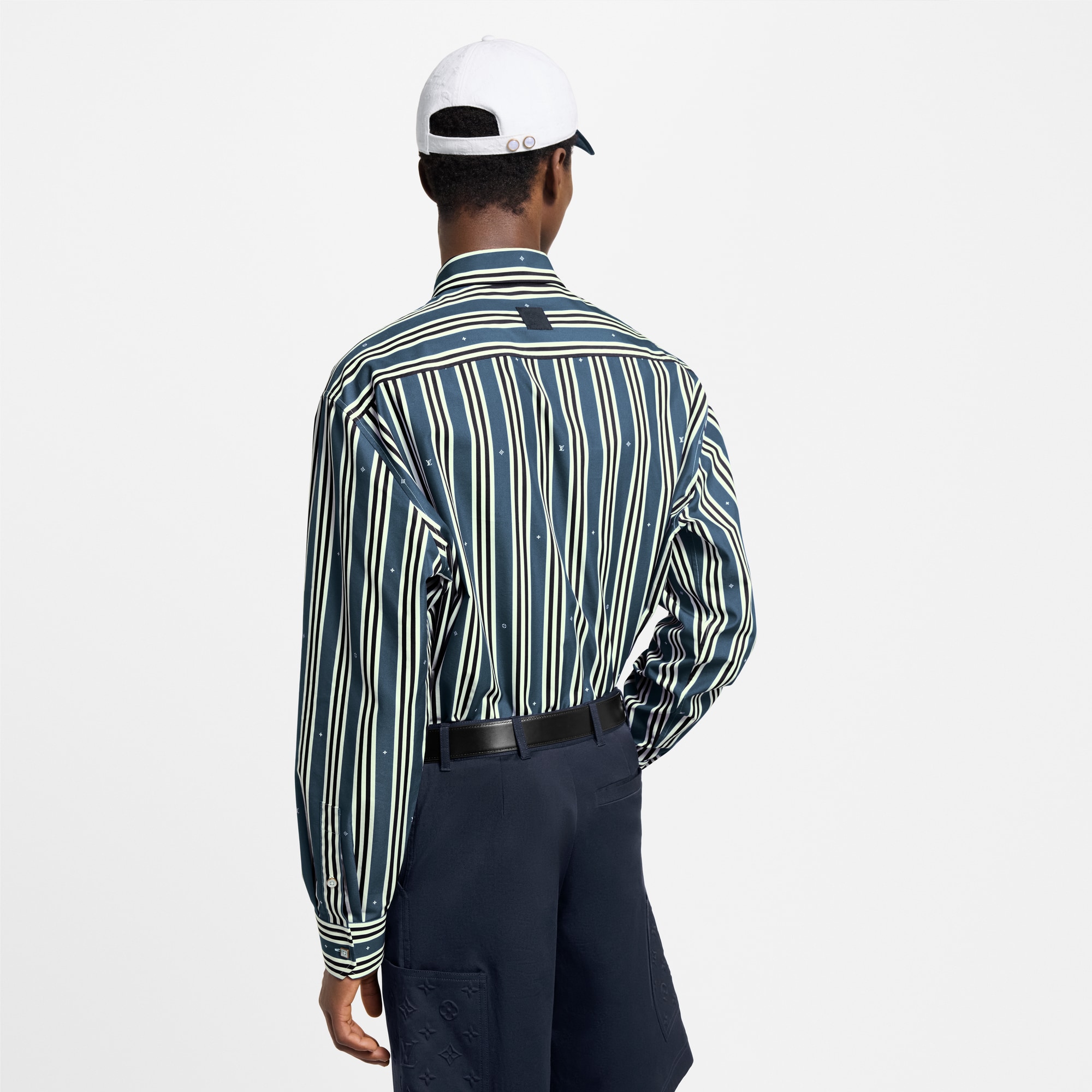 Men - Striped Oversized Shirt  Men Ready-to-Wear Shirts | LOUIS VUITTON (Product zoom)