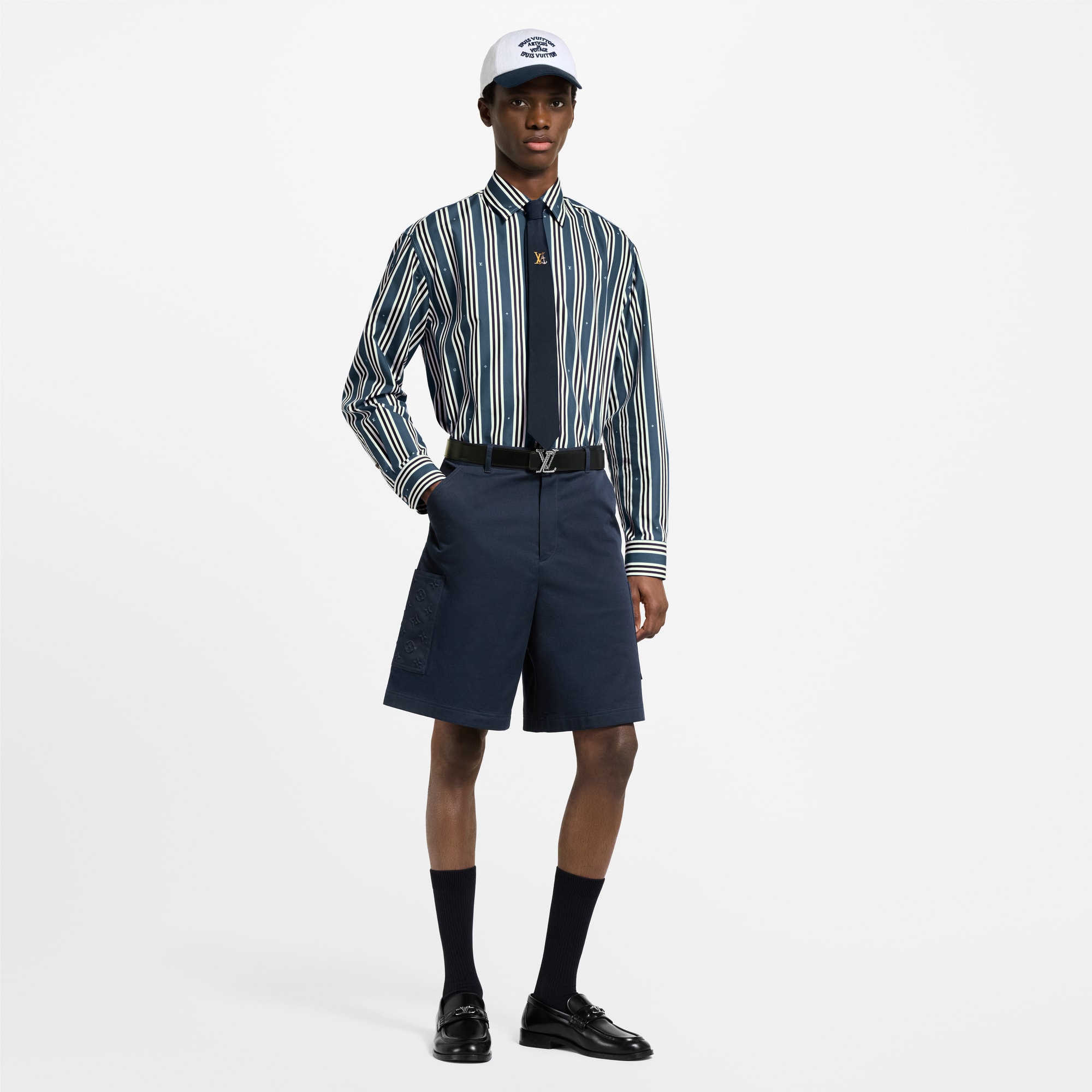 Men - Striped Oversized Shirt  Men Ready-to-Wear Shirts | LOUIS VUITTON (Product zoom)