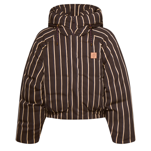 Men - Striped Puffer Jacket Men Ready-to-Wear Outerwear and Coats | LOUIS VUITTON (Product zoom)