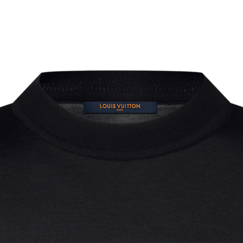 Men - Super-Fine Wool Long-Sleeved Evening T-Shirt Men Ready-to-Wear All Ready-to-Wear | LOUIS VUITTON (Product zoom)