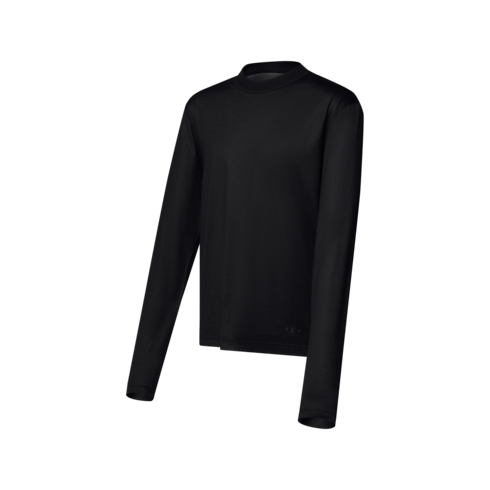 Men - Super-Fine Wool Long-Sleeved Evening T-Shirt Men Ready-to-Wear All Ready-to-Wear | LOUIS VUITTON (Product zoom)