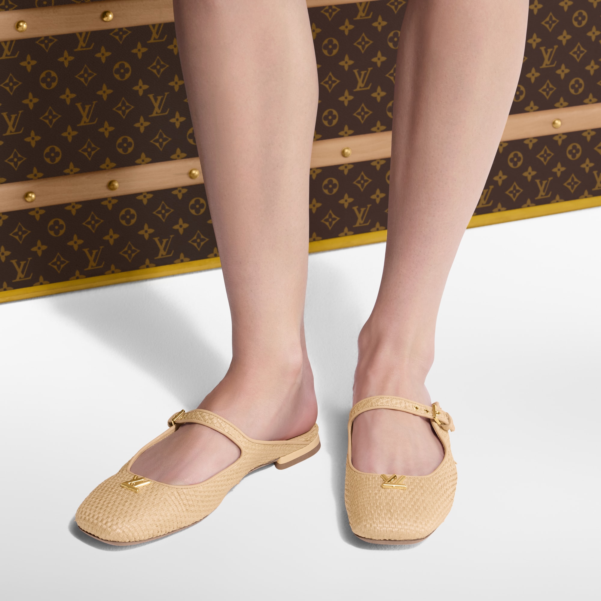 Women - Swing Open Back Ballerinas  Women Shoes Loafers and Ballerinas | LOUIS VUITTON (Product zoom)