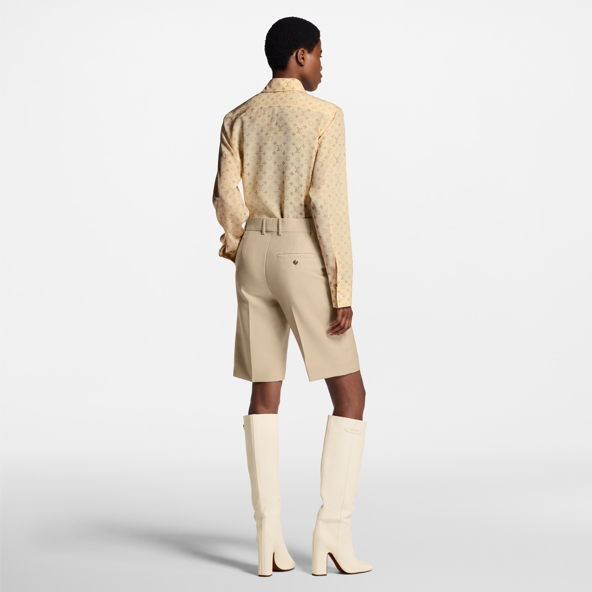 Women - Tailored Bermuda Shorts  Women Ready-to-Wear Skirts and Shorts | LOUIS VUITTON (Product zoom)