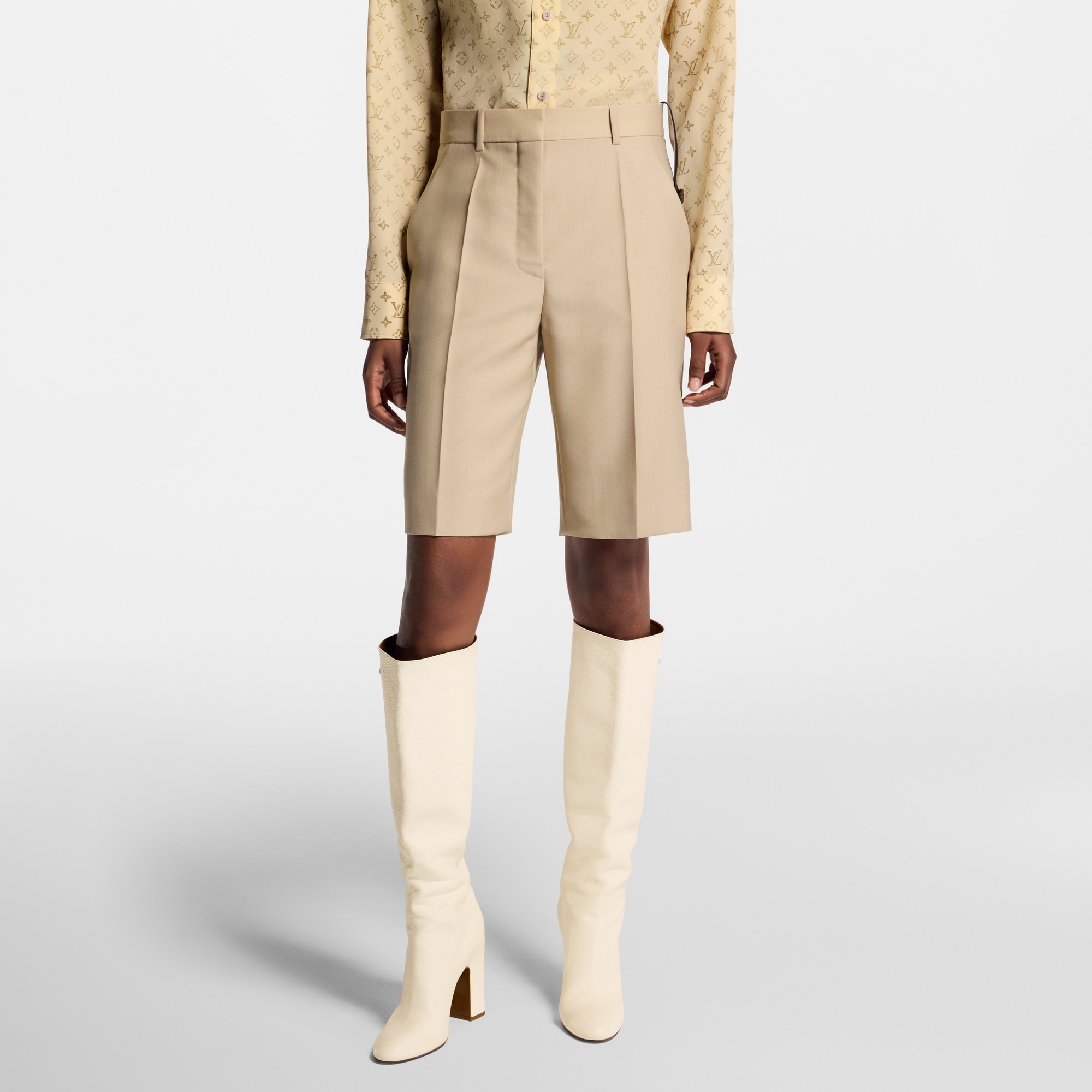 Women - Tailored Bermuda Shorts  Women Ready-to-Wear Skirts and Shorts | LOUIS VUITTON (Product zoom)