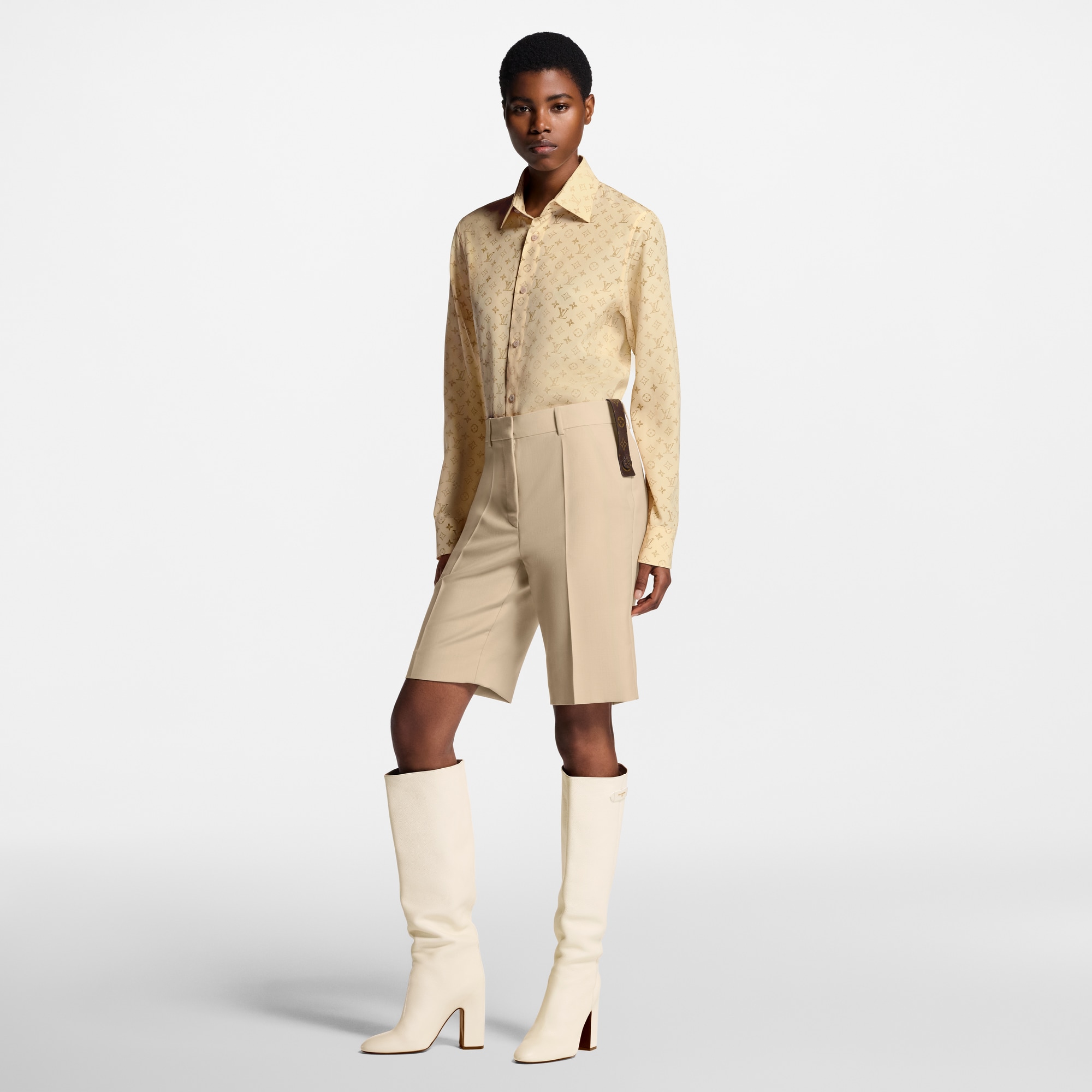 Women - Tailored Bermuda Shorts  Women Ready-to-Wear Skirts and Shorts | LOUIS VUITTON (Product zoom)