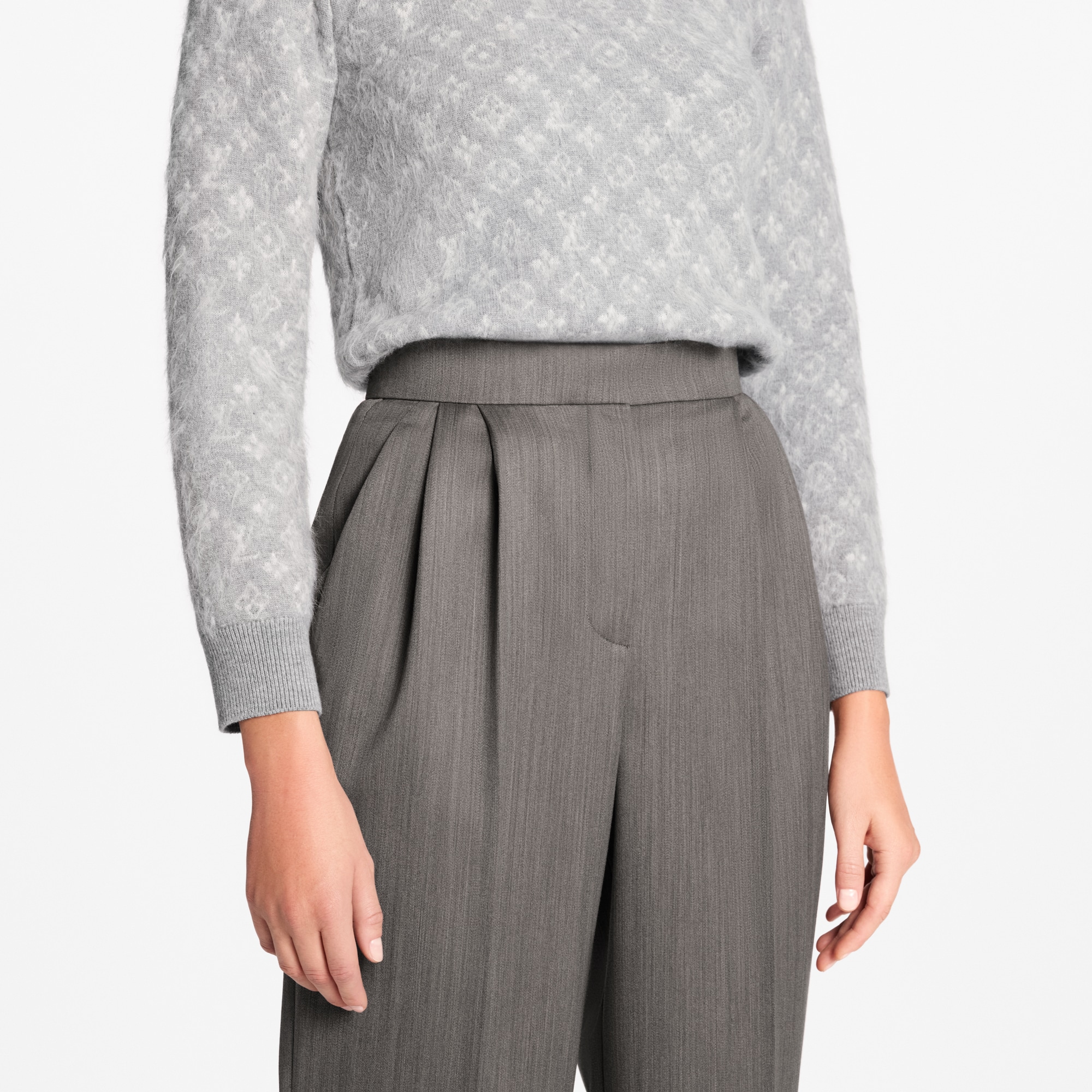 Women - Tailored Cigarette Trousers  Women Ready-to-Wear Trousers | LOUIS VUITTON (Product zoom)