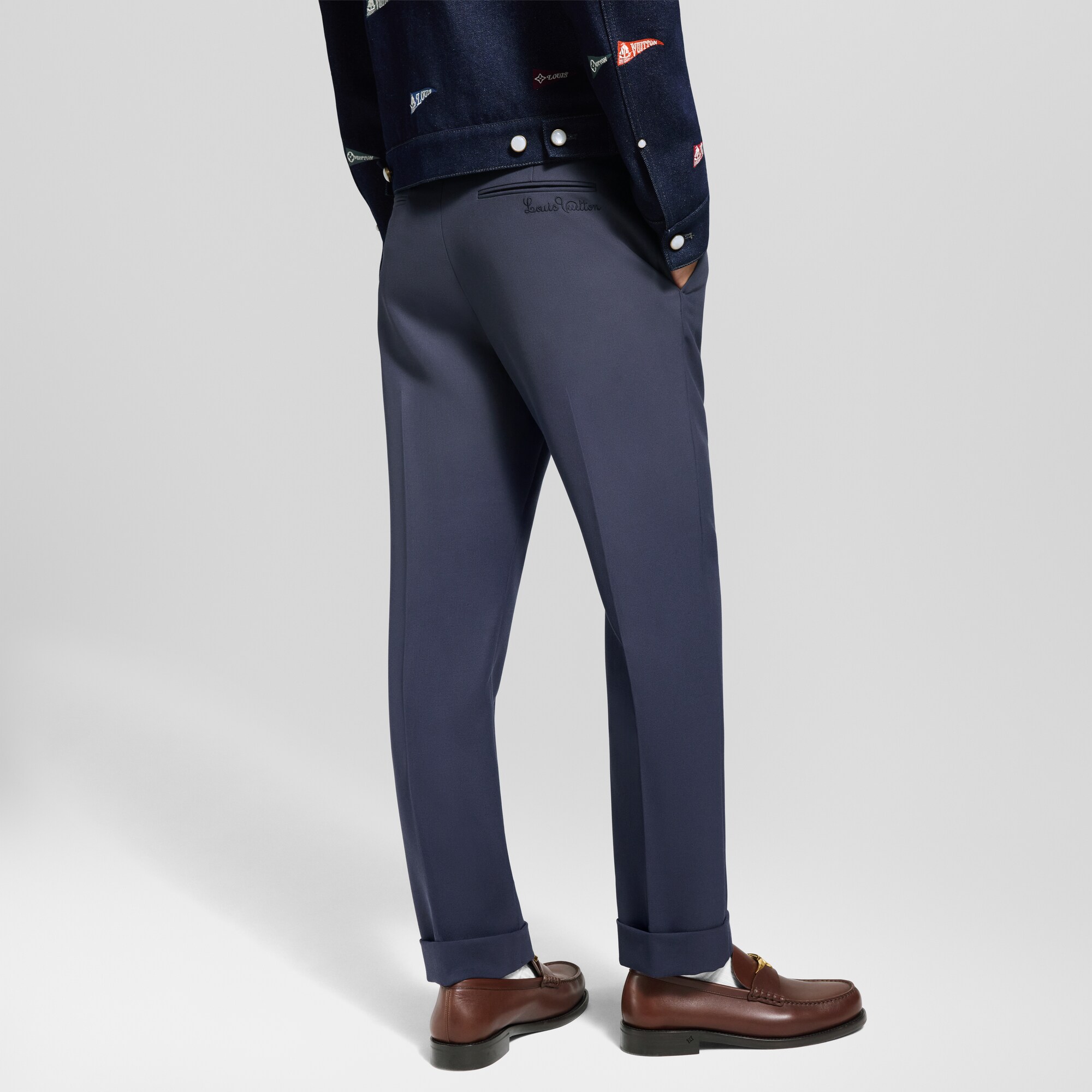 Men - Tailored Cigarette Trousers  Men Ready-to-Wear Trousers | LOUIS VUITTON (Product zoom)