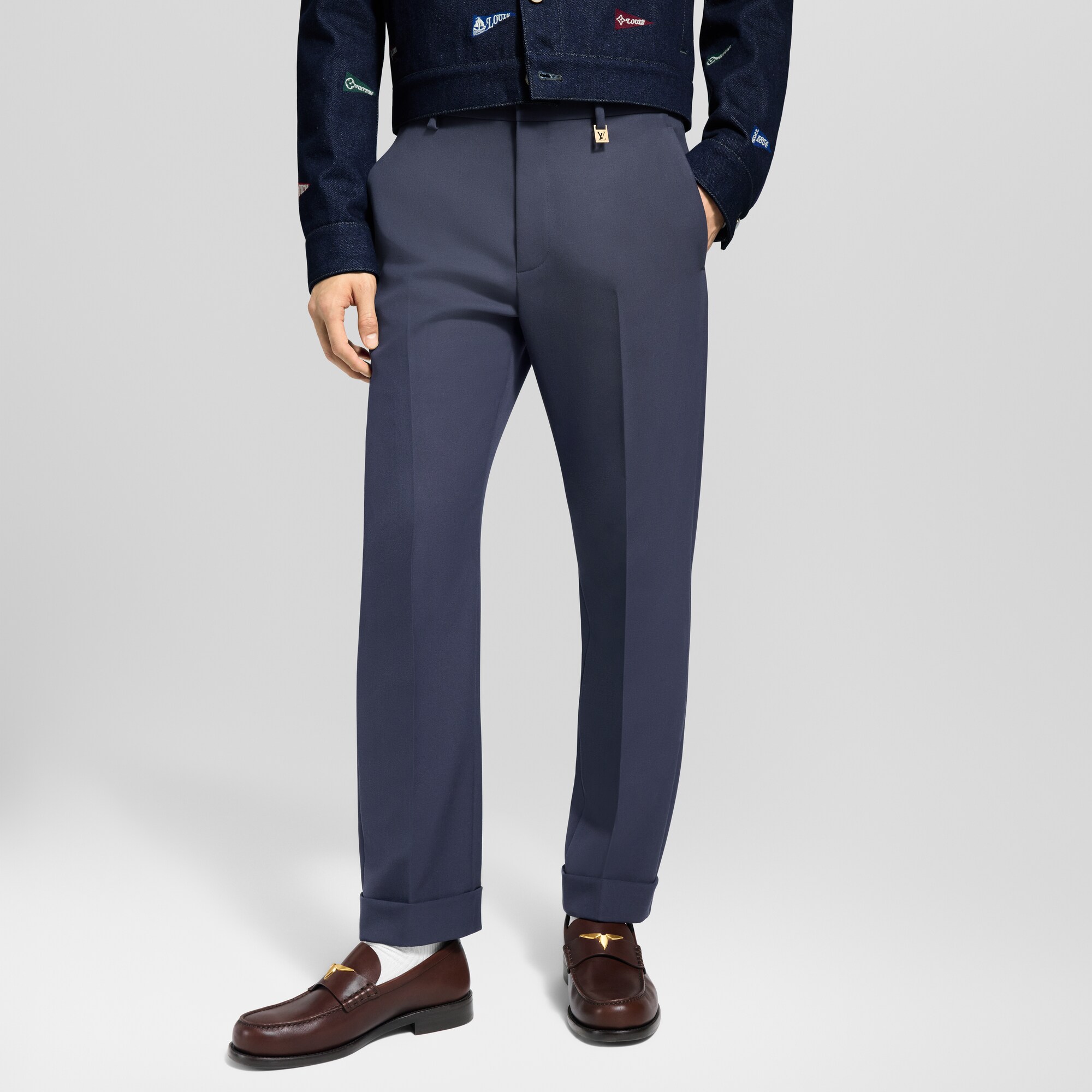 Men - Tailored Cigarette Trousers  Men Ready-to-Wear Trousers | LOUIS VUITTON (Product zoom)