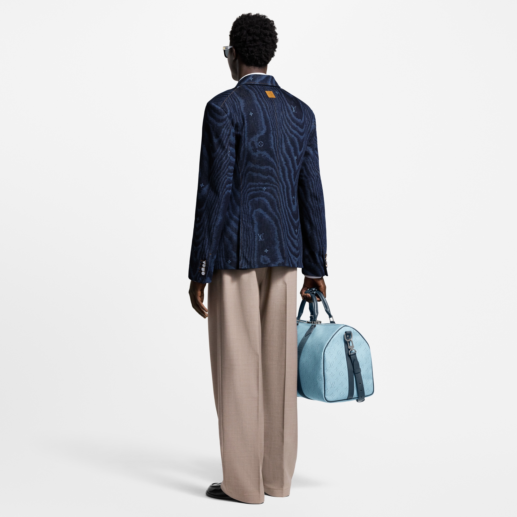 Men - Tailored Double-Breasted Denim Jacket  Men Ready-to-Wear All Ready-to-Wear | LOUIS VUITTON (Product zoom)