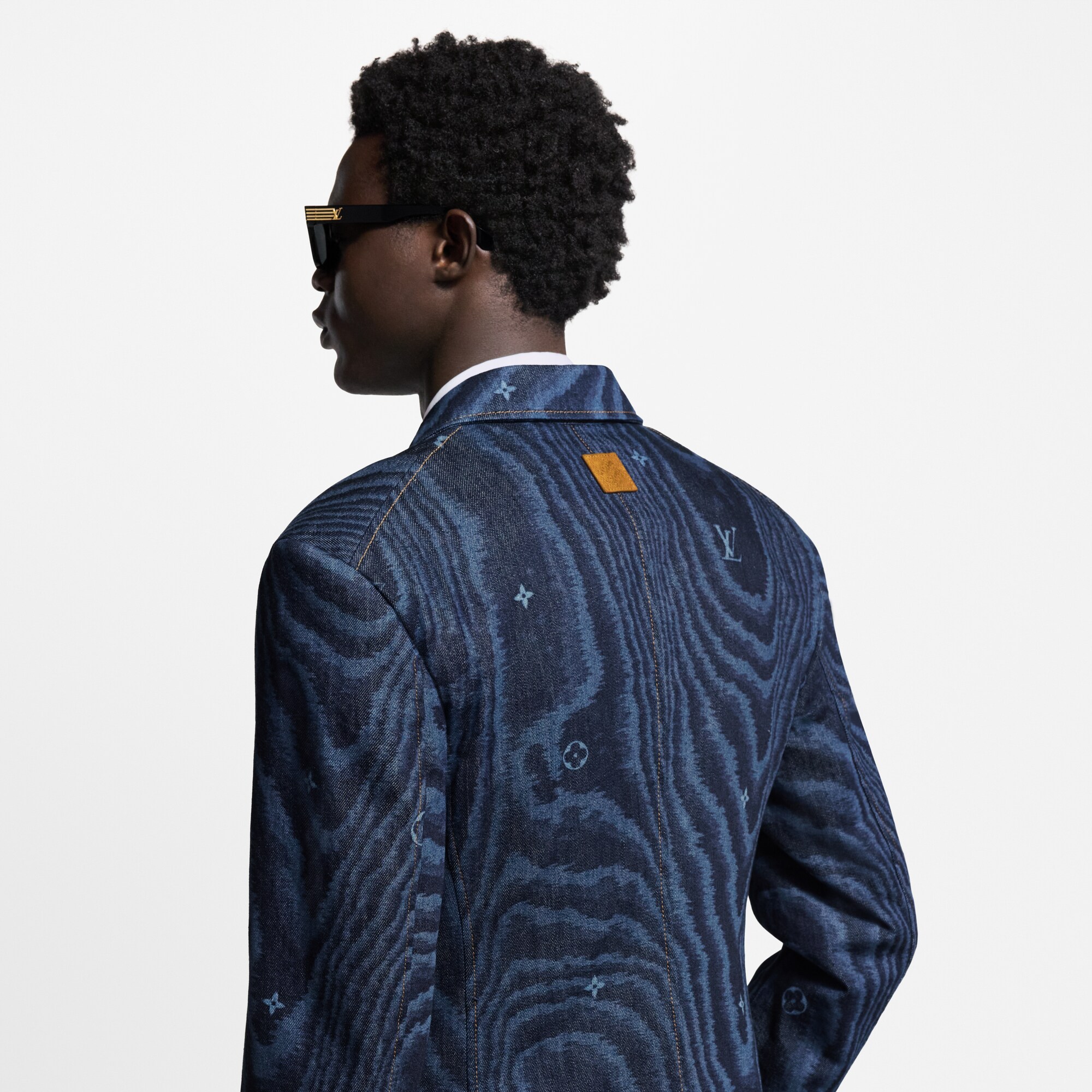 Men - Tailored Double-Breasted Denim Jacket  Men Ready-to-Wear All Ready-to-Wear | LOUIS VUITTON (Product zoom)