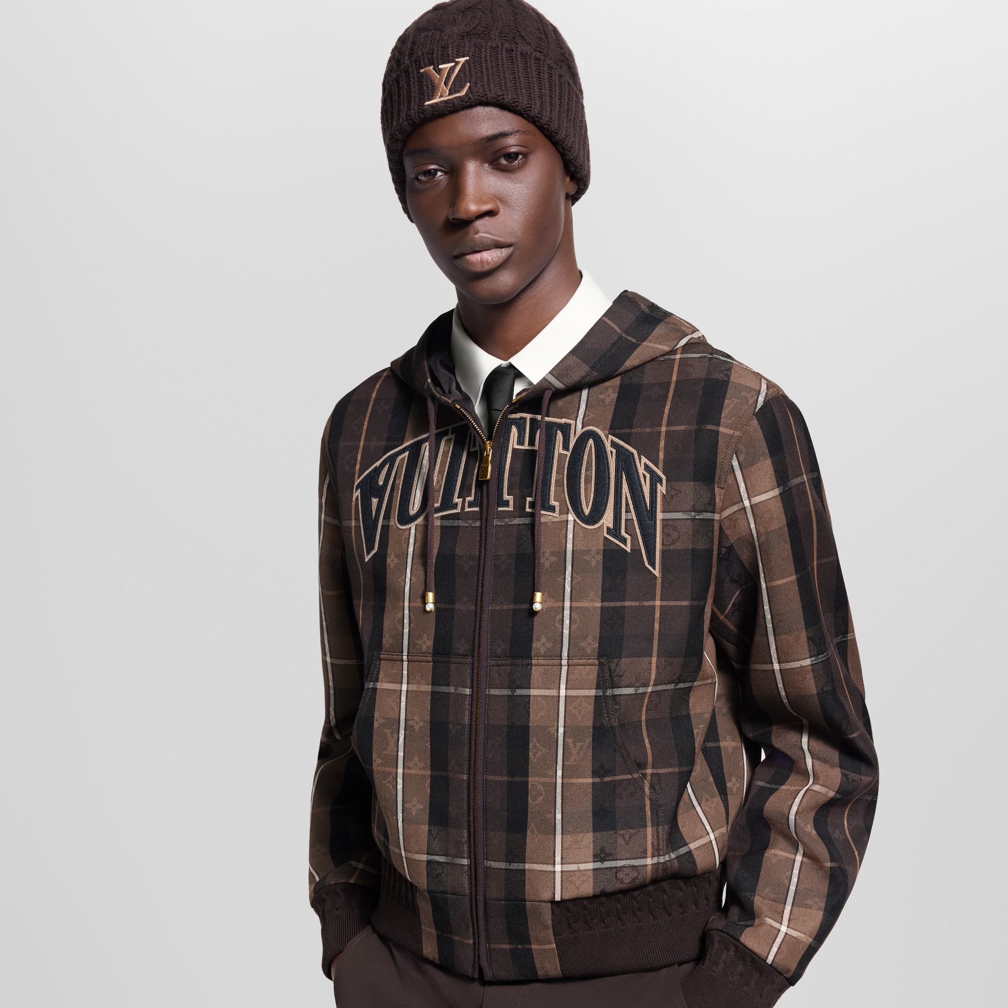 Men - Tailored Hooded Blouson  Men Ready-to-Wear Outerwear and Coats | LOUIS VUITTON (Product zoom)