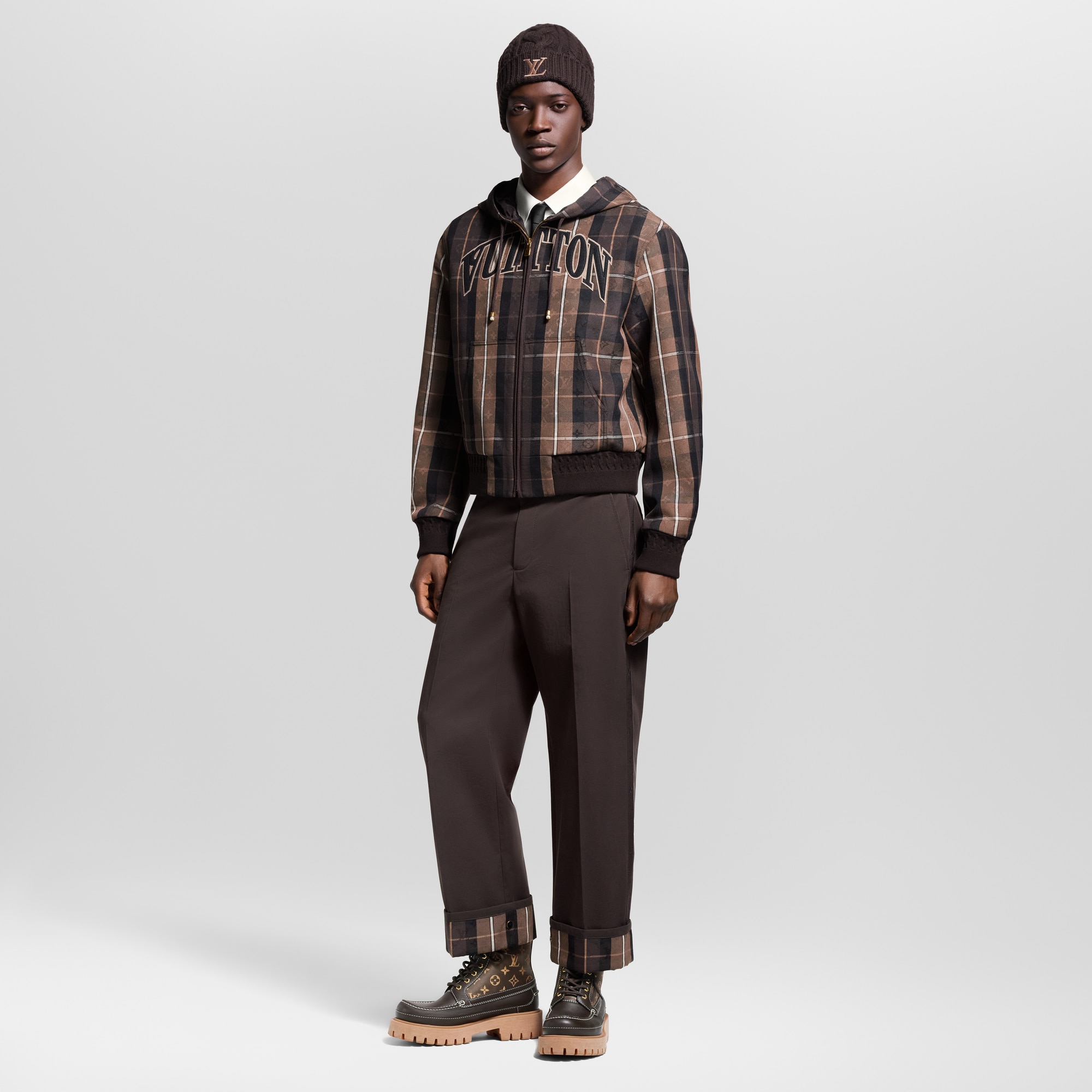 Men - Tailored Hooded Blouson  Men Ready-to-Wear Outerwear and Coats | LOUIS VUITTON (Product zoom)