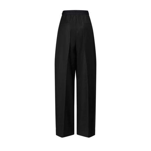 Tailored Wide-Leg Trousers back view