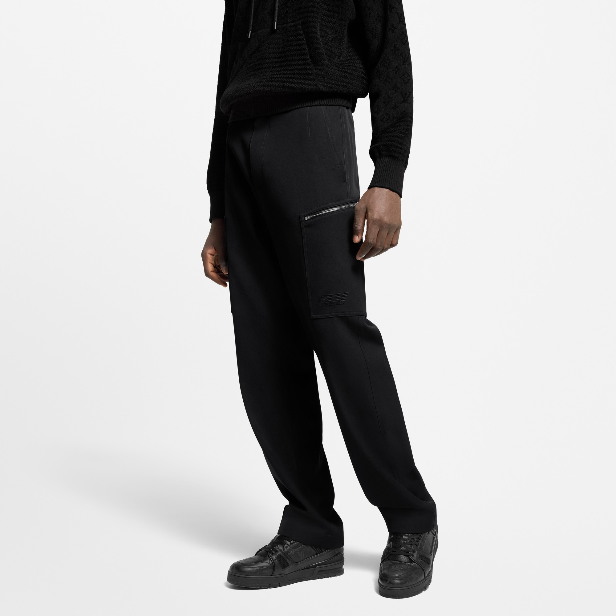 Men - Tailored Wool Cargo Trousers  Men Ready-to-Wear Trousers | LOUIS VUITTON (Product zoom)