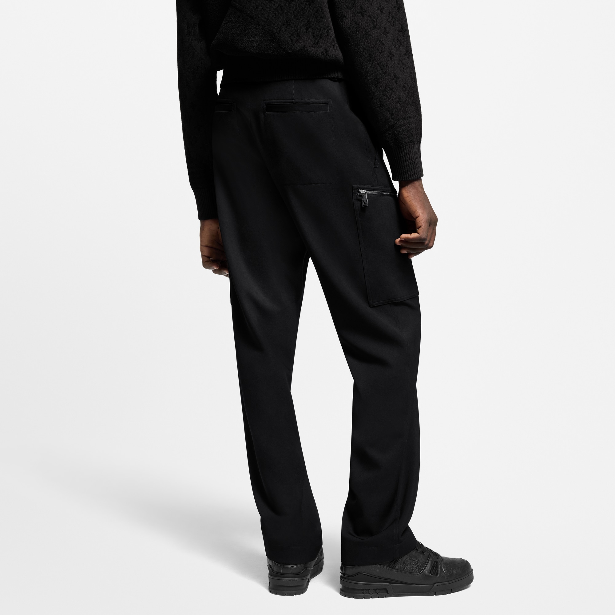 Men - Tailored Wool Cargo Trousers  Men Ready-to-Wear Trousers | LOUIS VUITTON (Product zoom)