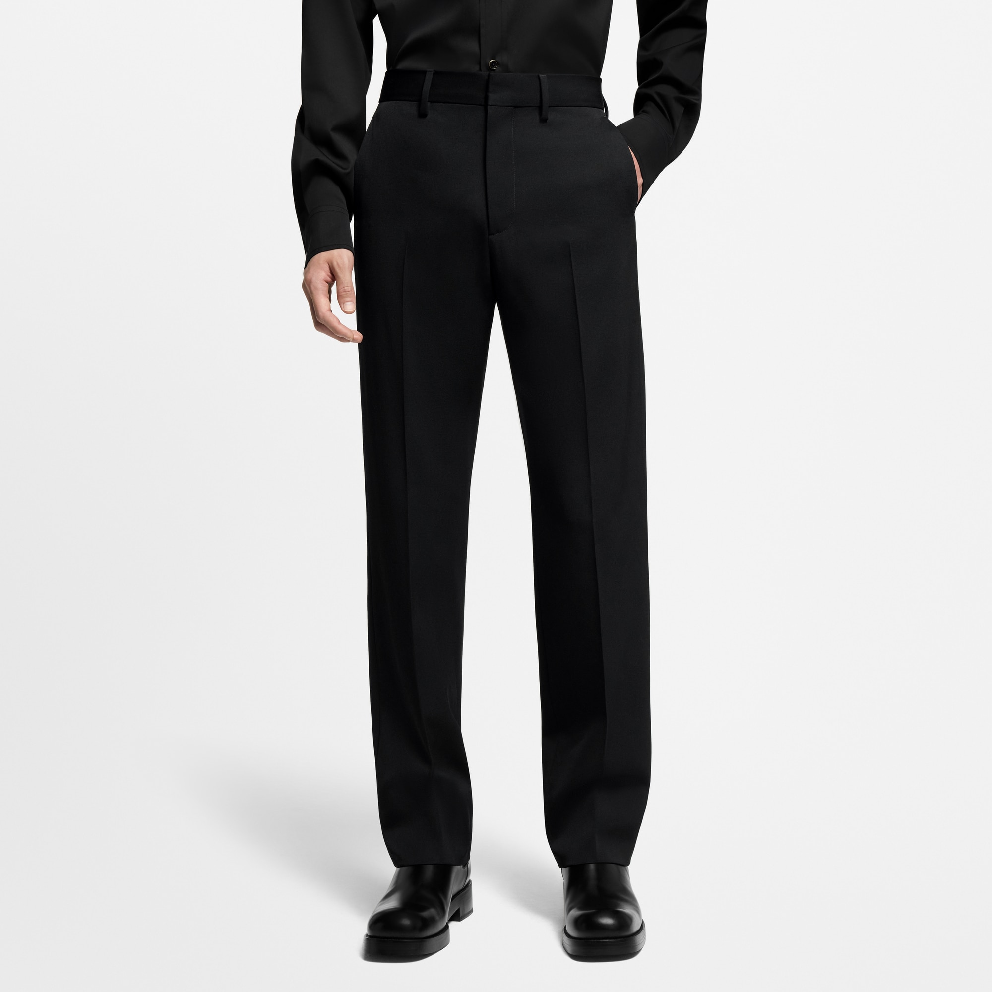 Men - Tailored Wool Cigarette Trousers  Men Ready-to-Wear Trousers | LOUIS VUITTON (Product zoom)