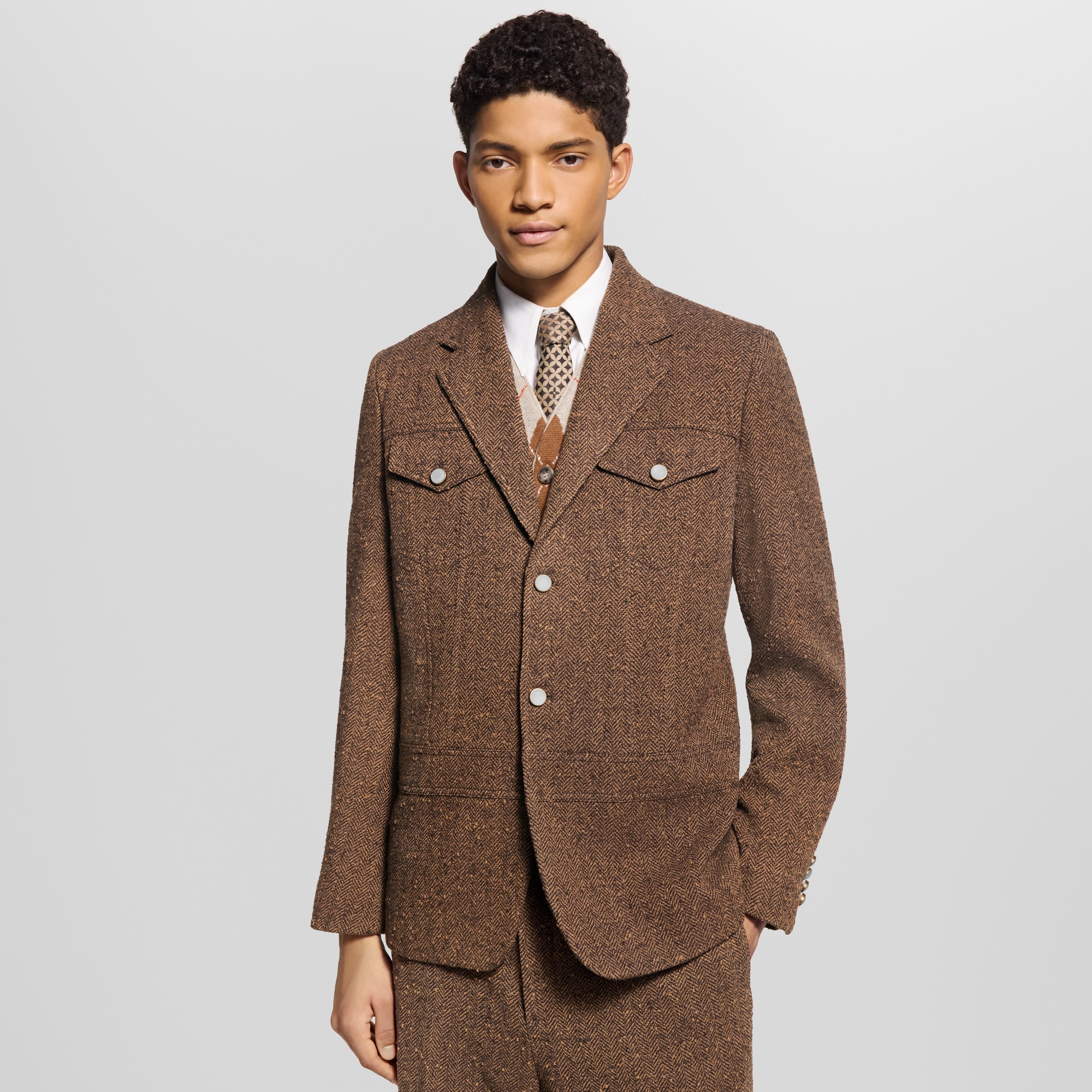 Men - Tailored Workwear Jacket  Men Ready-to-Wear Blazers and Jackets | LOUIS VUITTON (Product zoom)