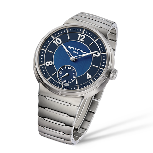 Watches - Tambour, Automatic, 40mm, Steel Watches Watches } | LOUIS VUITTON (Product zoom)