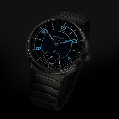 Watches - Tambour, Automatic, 40mm, Steel Watches Watches } | LOUIS VUITTON (Product zoom)