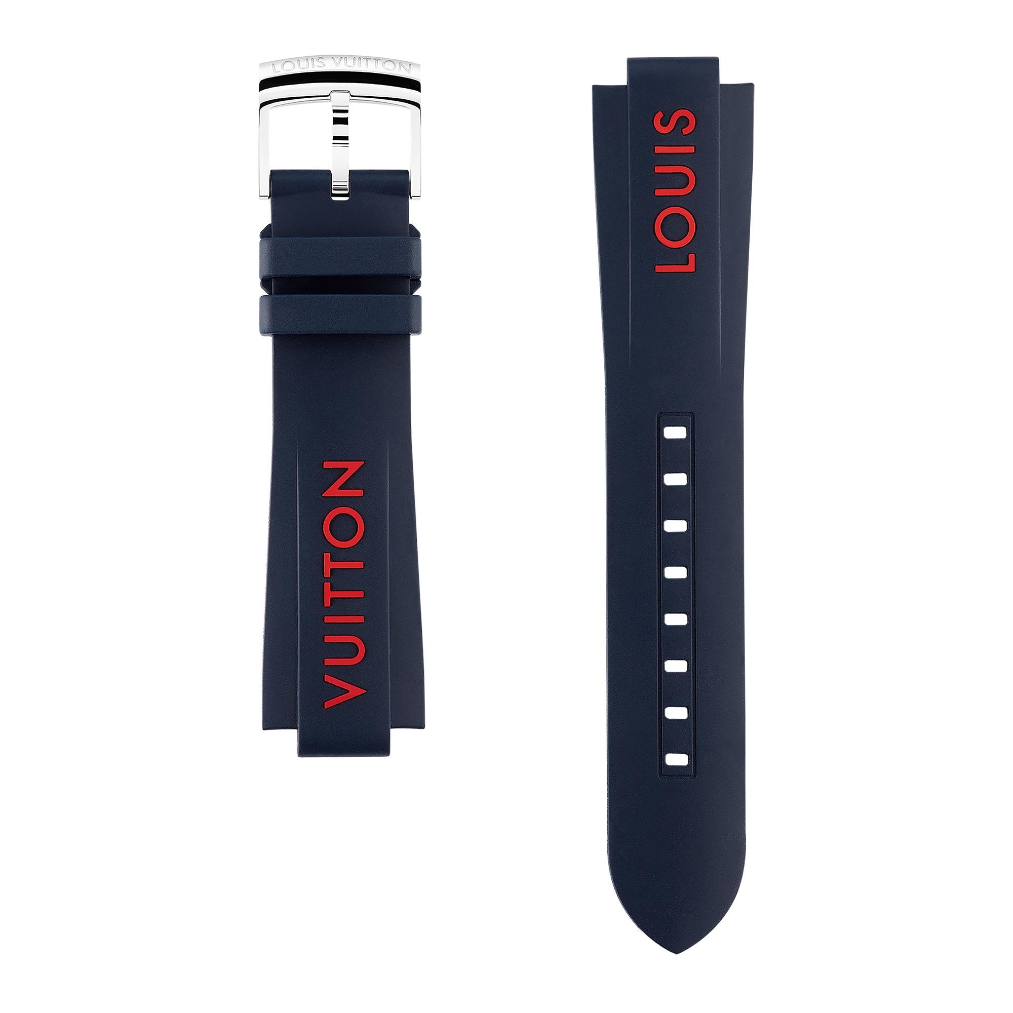 Watches - Tambour Rubber Strap  Watches Watches Collections Watch Straps | LOUIS VUITTON (Product zoom)