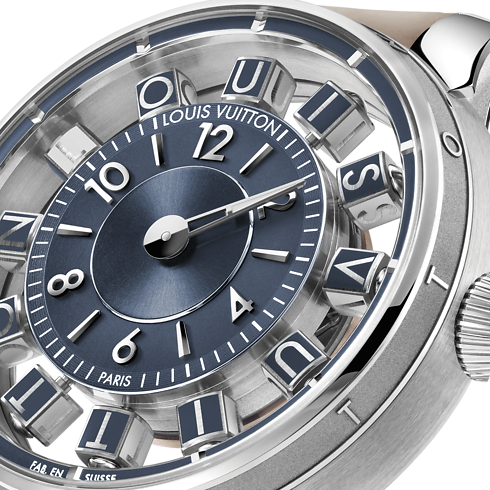 Tambour Spin Time Air, Automatic, 42.5 MM, White Gold side view