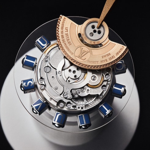 Watches - Tambour Spin Time Air, Automatic, 42.5mm, White gold Watches Watches } | LOUIS VUITTON