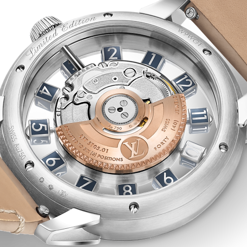 Watches - Tambour Spin Time Air Flying Tourbillon, Automatic, 42.5 MM, White Gold Watches Watches } | LOUIS VUITTON (Product zoom)