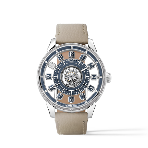 Watches - Tambour Spin Time Air Flying Tourbillon, Automatic, 42.5 MM, White Gold Watches Watches } | LOUIS VUITTON (Product zoom)