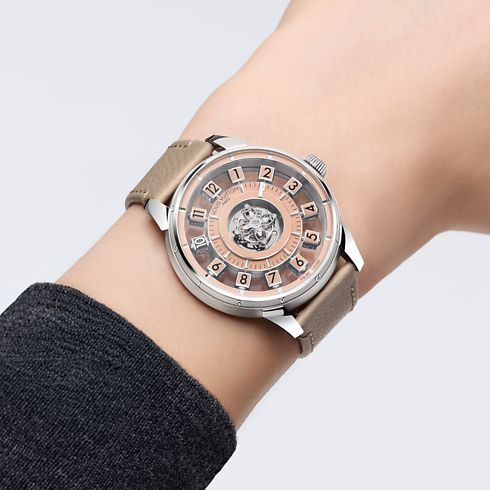 Watches - Tambour Spin Time Air Flying Tourbillon, Automatic, 42.5MM, Platinum Watches Watches } | LOUIS VUITTON (Product zoom)