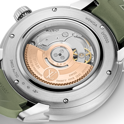 Watches - Tambour Spin Time, Automatic, 39.5mm, White gold Watches Watches } | LOUIS VUITTON (Product zoom)