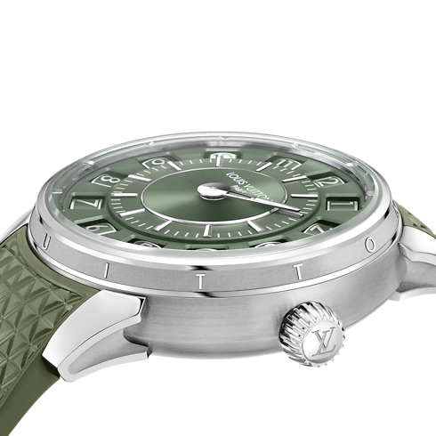Watches - Tambour Spin Time, Automatic, 39.5mm, White gold Watches Watches } | LOUIS VUITTON (Product zoom)