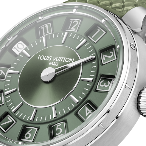 Watches - Tambour Spin Time, Automatic, 39.5mm, White gold Watches Watches } | LOUIS VUITTON (Product zoom)