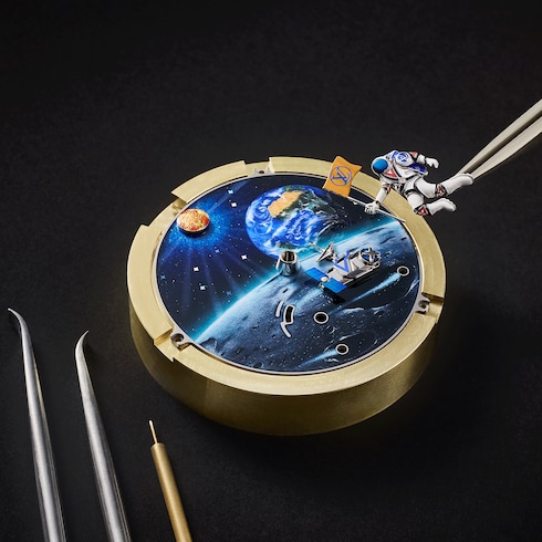 Watches - Tambour Taiko Galactique, Manual, 46. 7MM, Titanium and White Gold Watches Watches } | LOUIS VUITTON